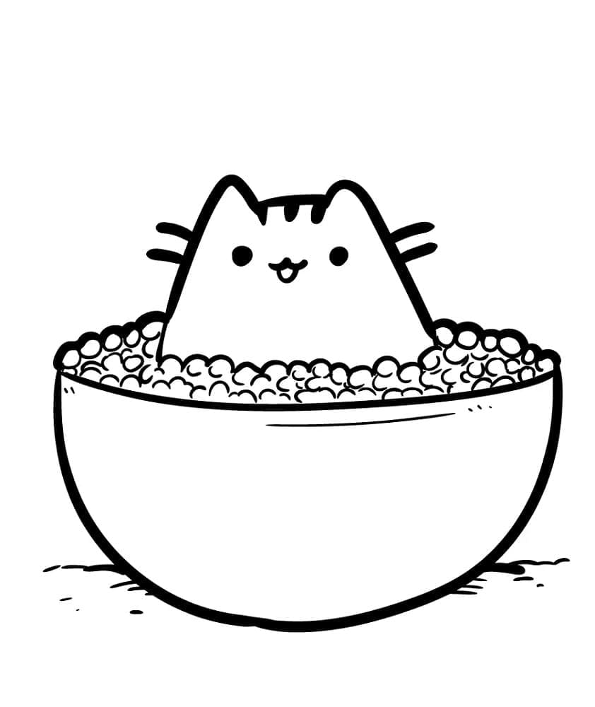 Pusheen in Popcorn