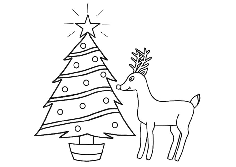 Rudolph Với Cây Thông Noel