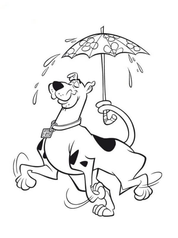 Scooby Doo Đang Đi Dưới Mưa
