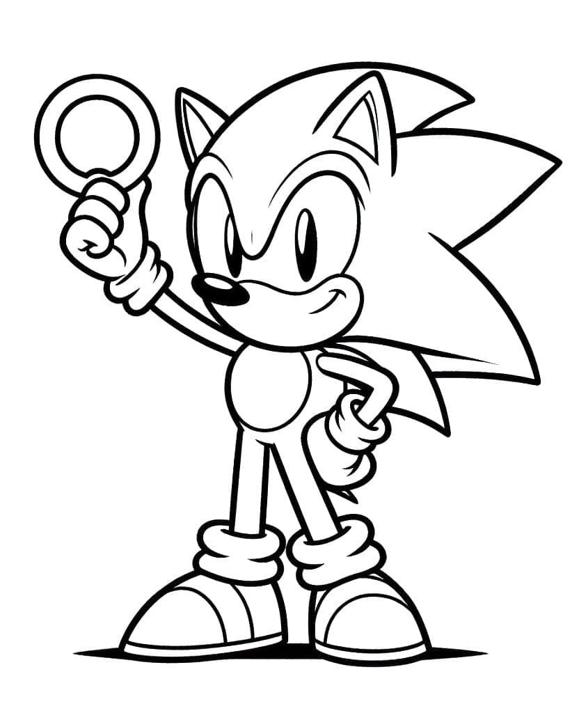 Sonic Cầm Chiếc Vòng