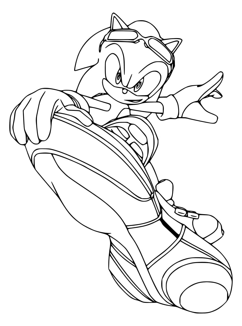Sonic Trên Ván Trượt