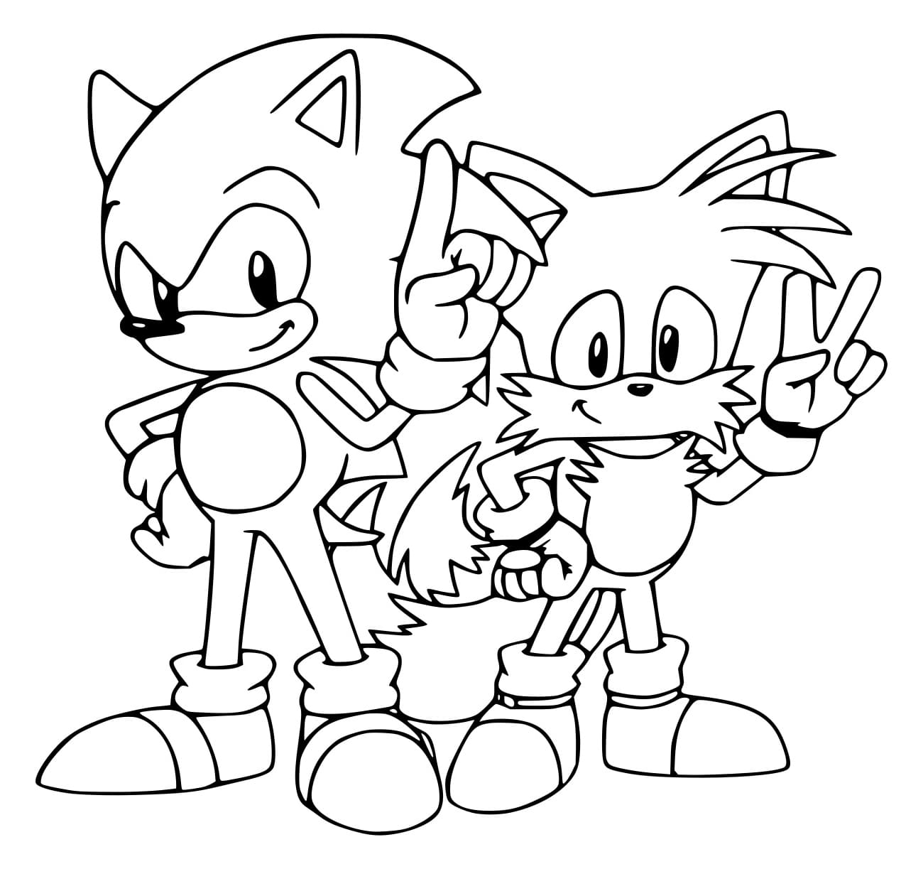Sonic Và Tails Dễ Thương