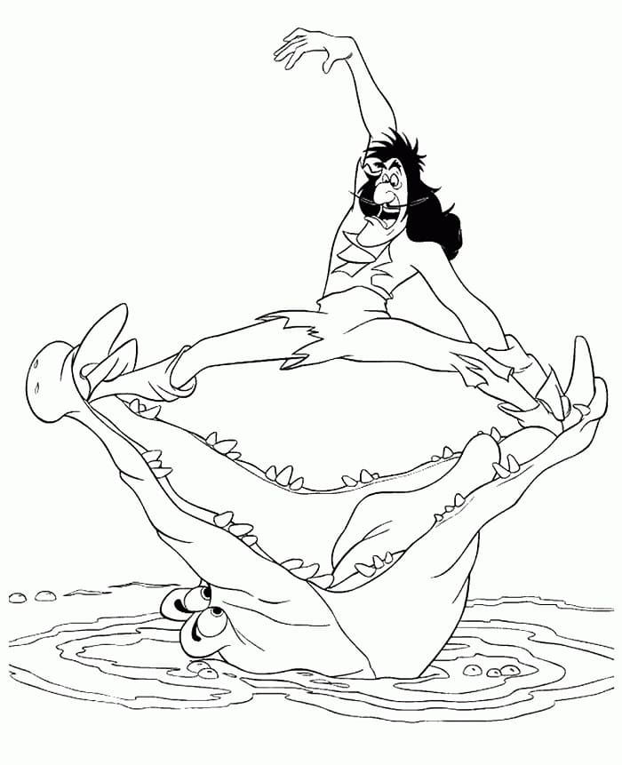 Thuyền Trưởng Hook và Con Cá Sấu