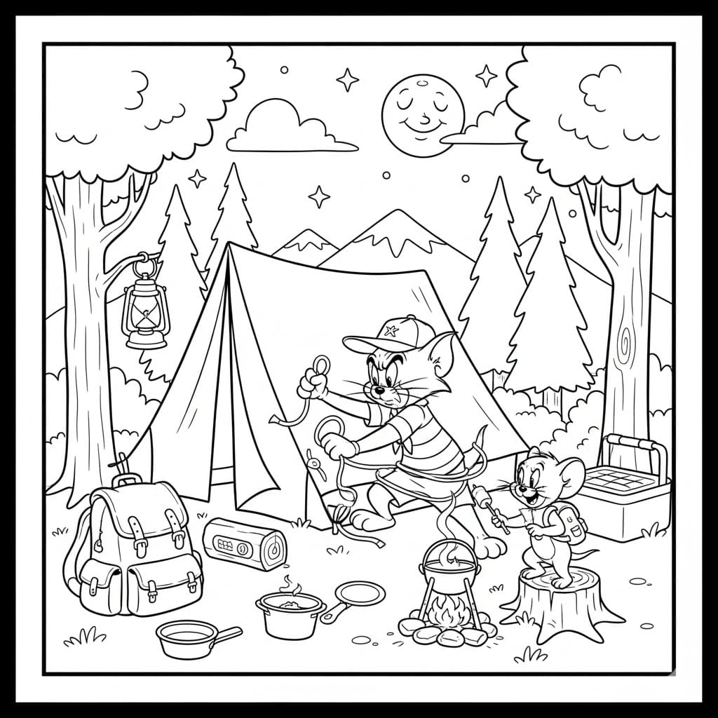 Tom Và Jerry Đi Cắm Trại