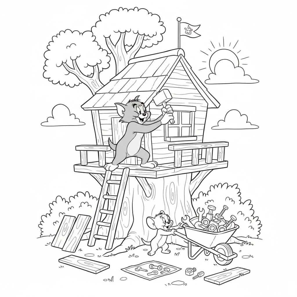 Tô Màu Tom và Jerry