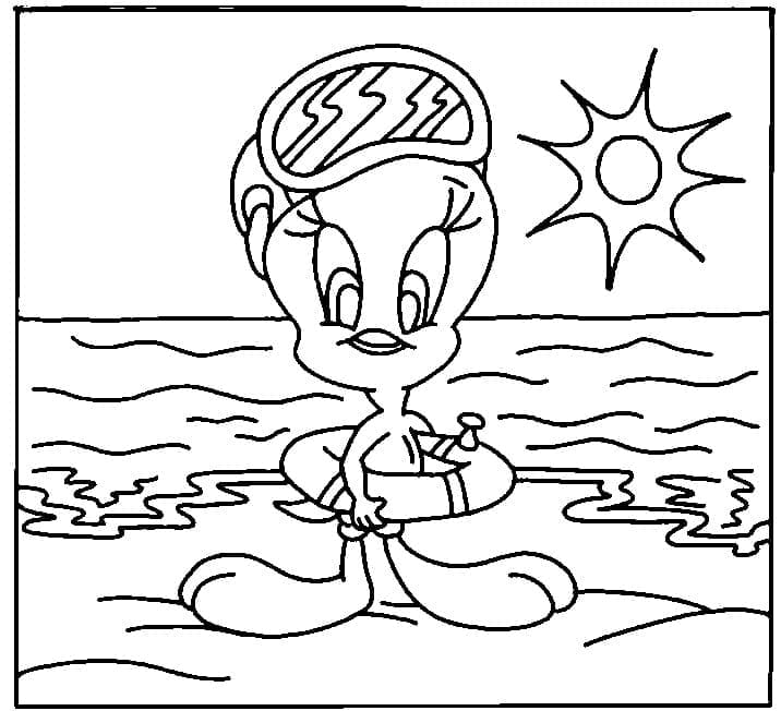 Tweety Đi Biển