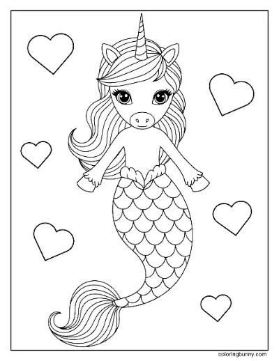 Trang Tô Màu Kỳ Lân Nàng Tiên Cá