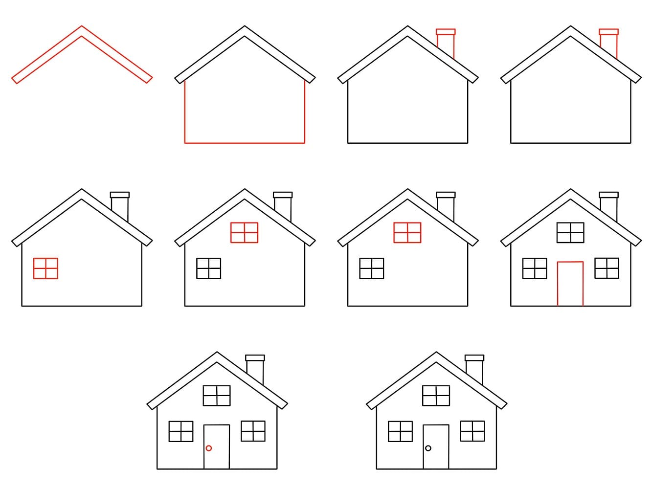 Vẽ Ngôi Nhà Đơn Giản