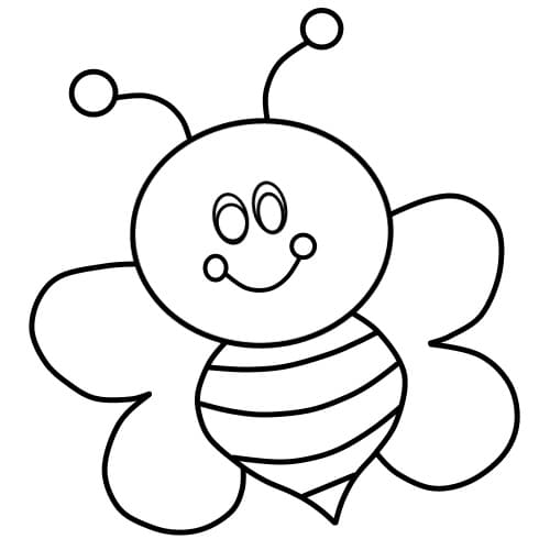 Hình Con Ong Đơn Giản