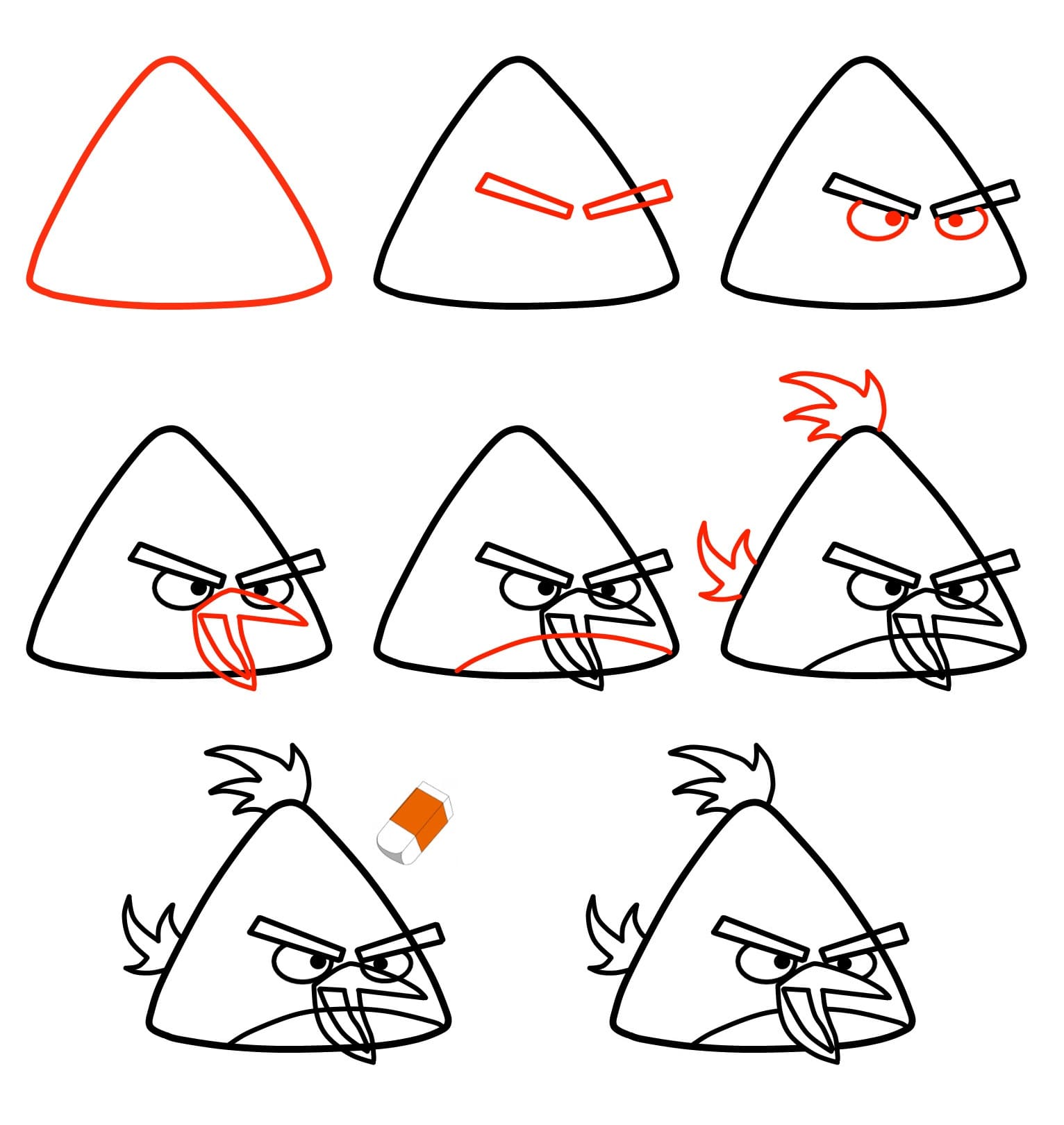 Vẽ Chim Chuck Giận Dữ