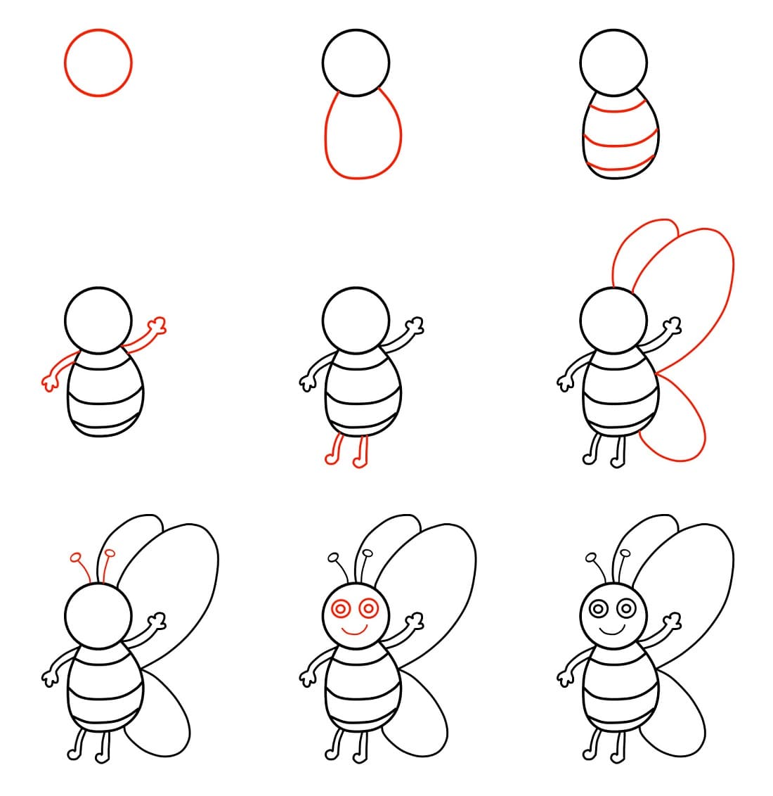 Vẽ Chú Ong Thân Thiện
