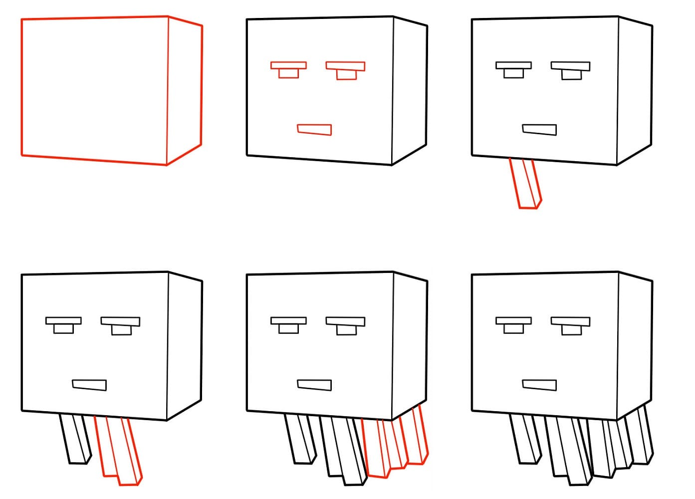 Vẽ Minecraft Ghast