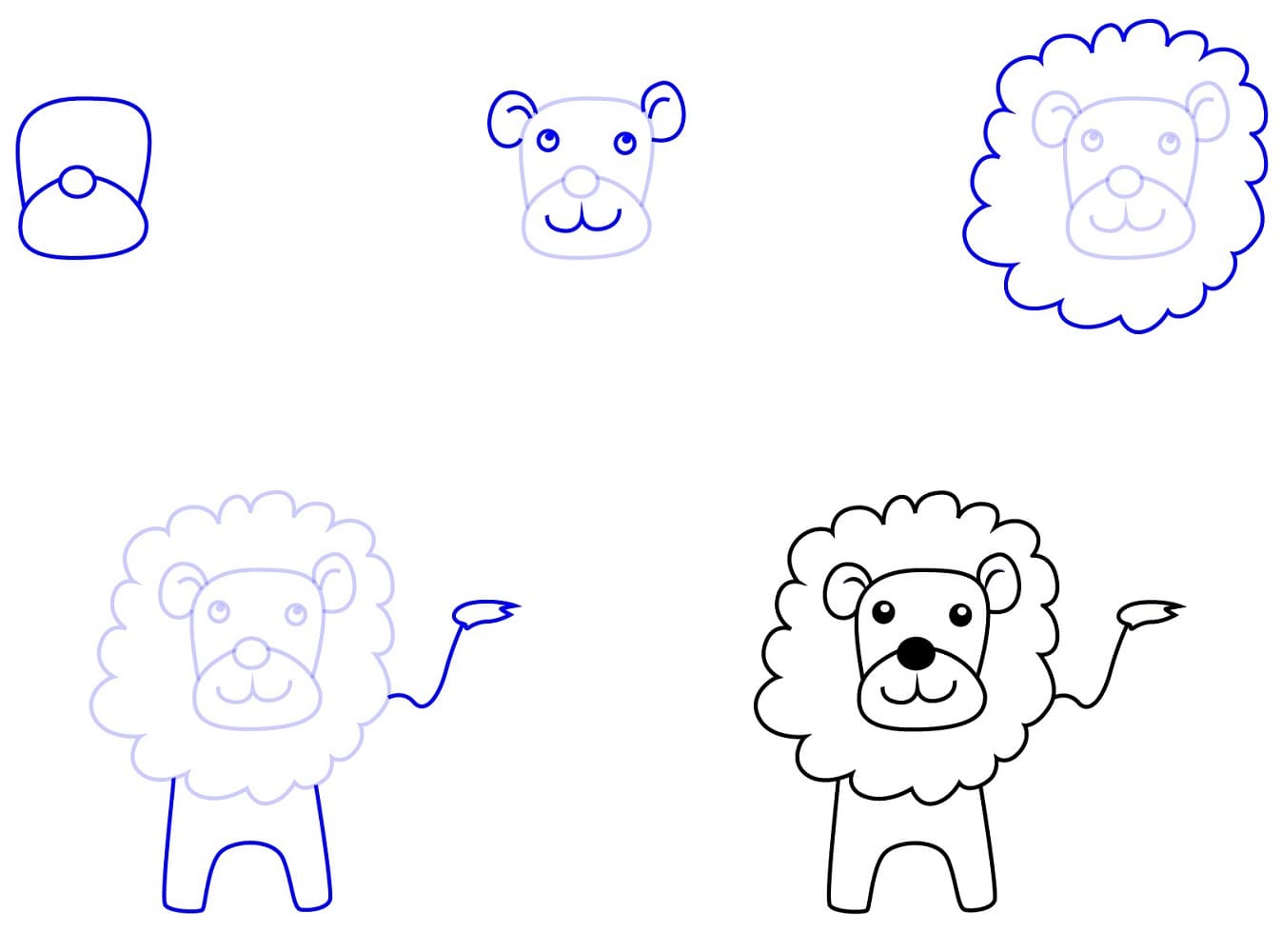 Vẽ Con Sư Tử