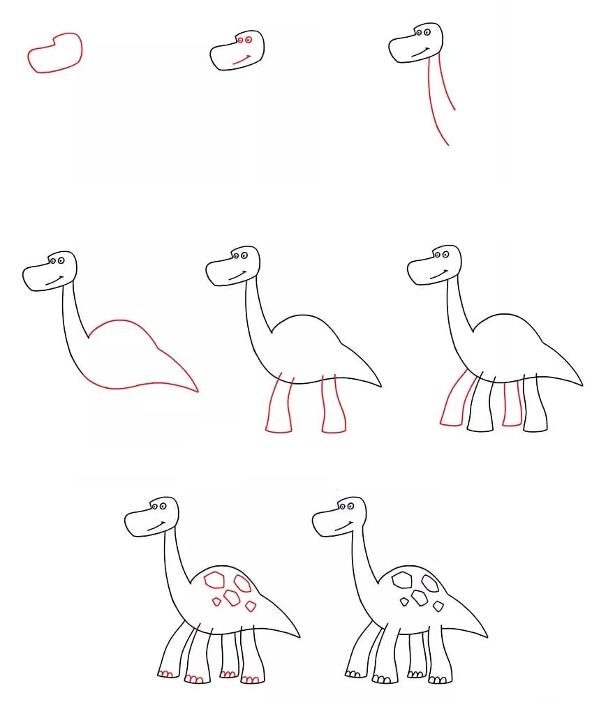 Vẽ Khủng Long Đáng Yêu