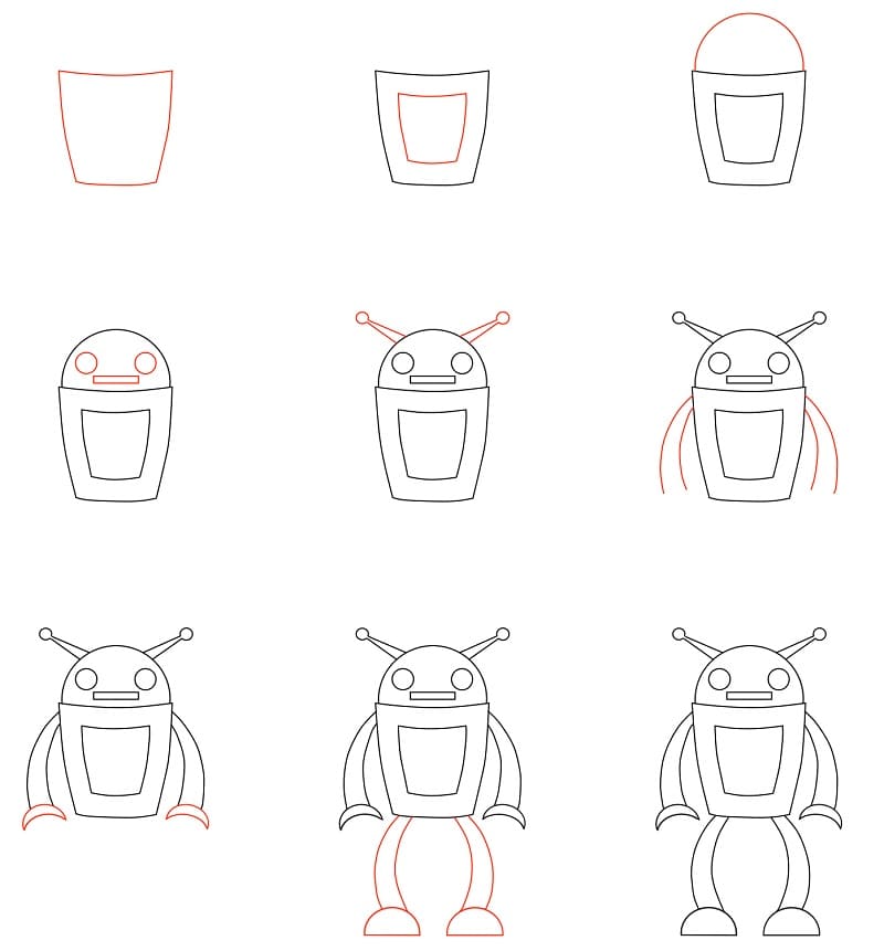 Vẽ Robot Kỳ lạ