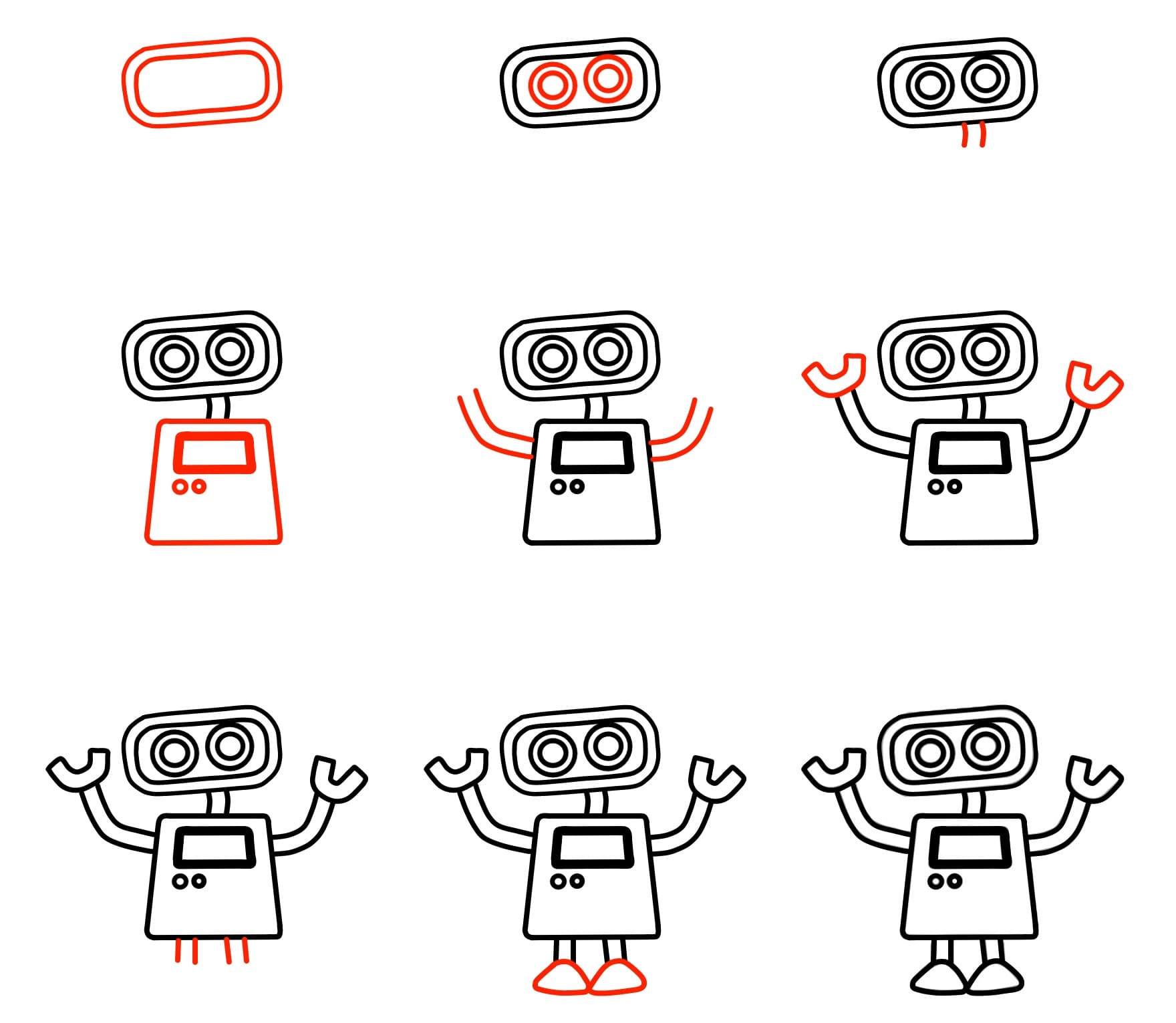 Vẽ Robot Ngộ Nghĩnh