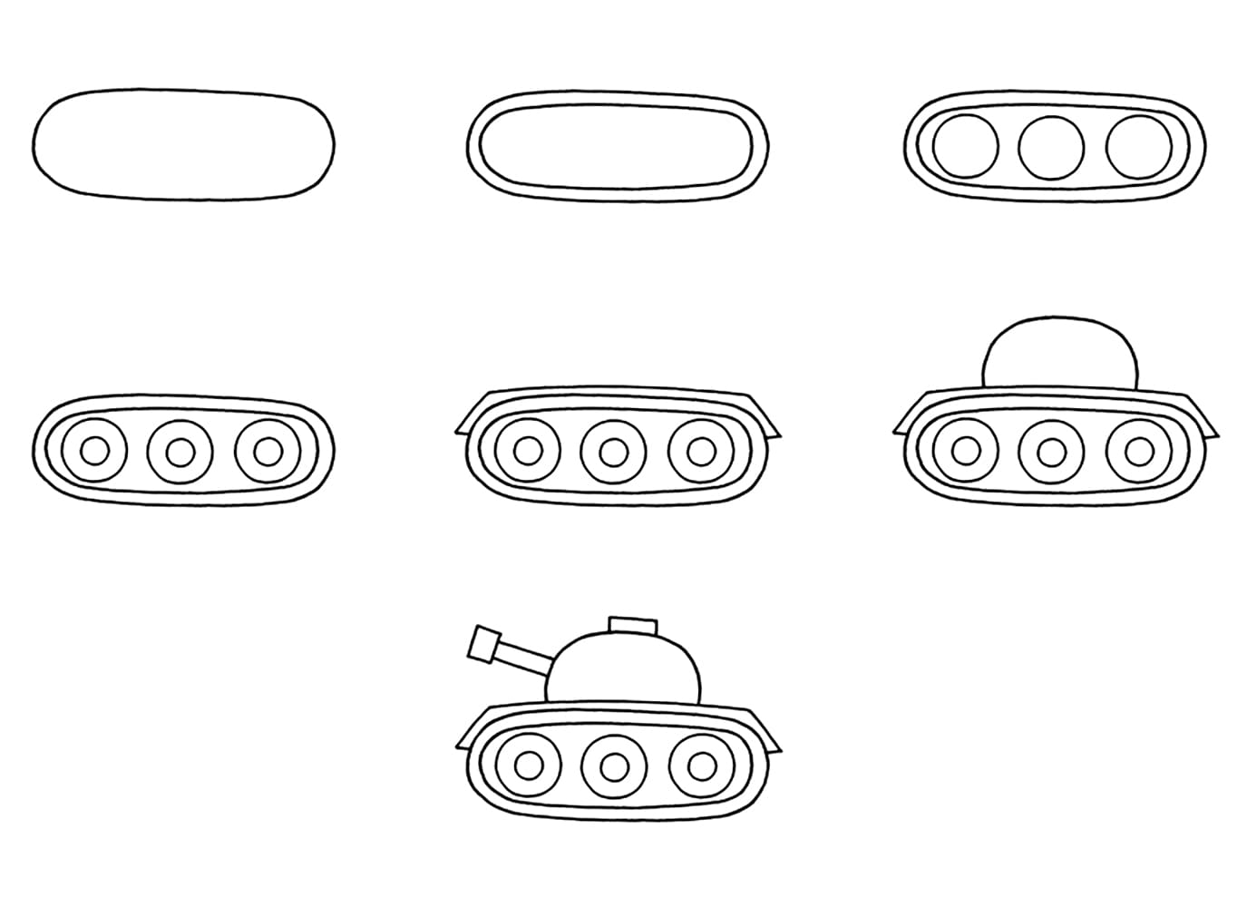Vẽ Xe Tăng Ngộ Nghĩnh
