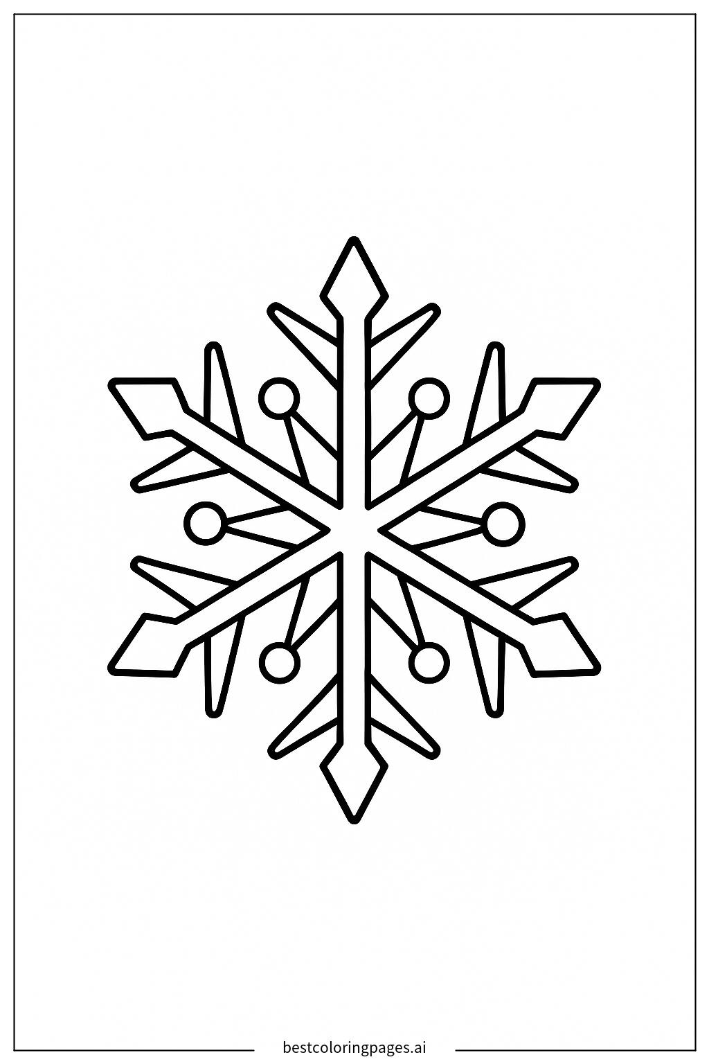 A simple snowflake design