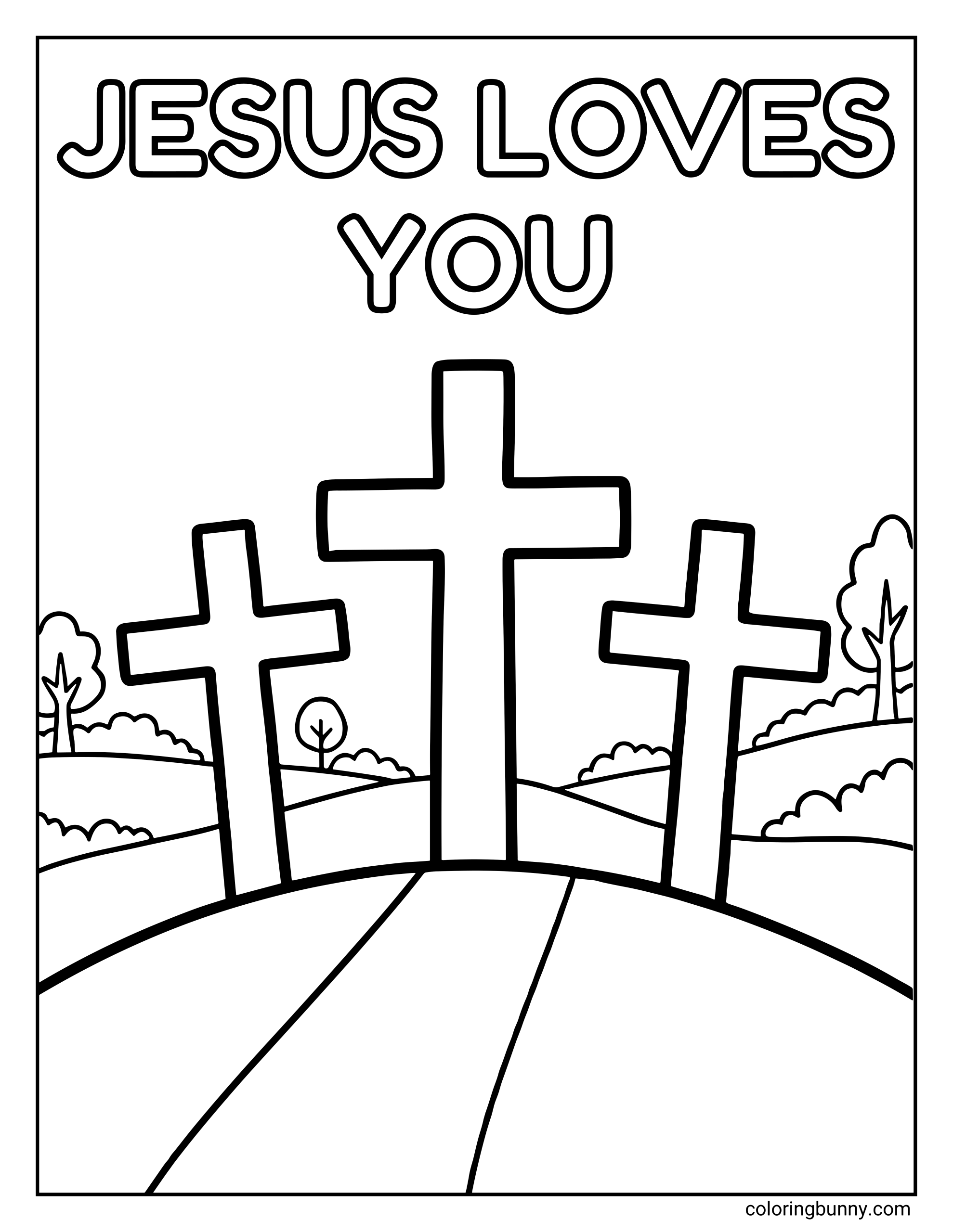 Trang Tô Màu Thánh Giá Phục Sinh Cơ Đốc