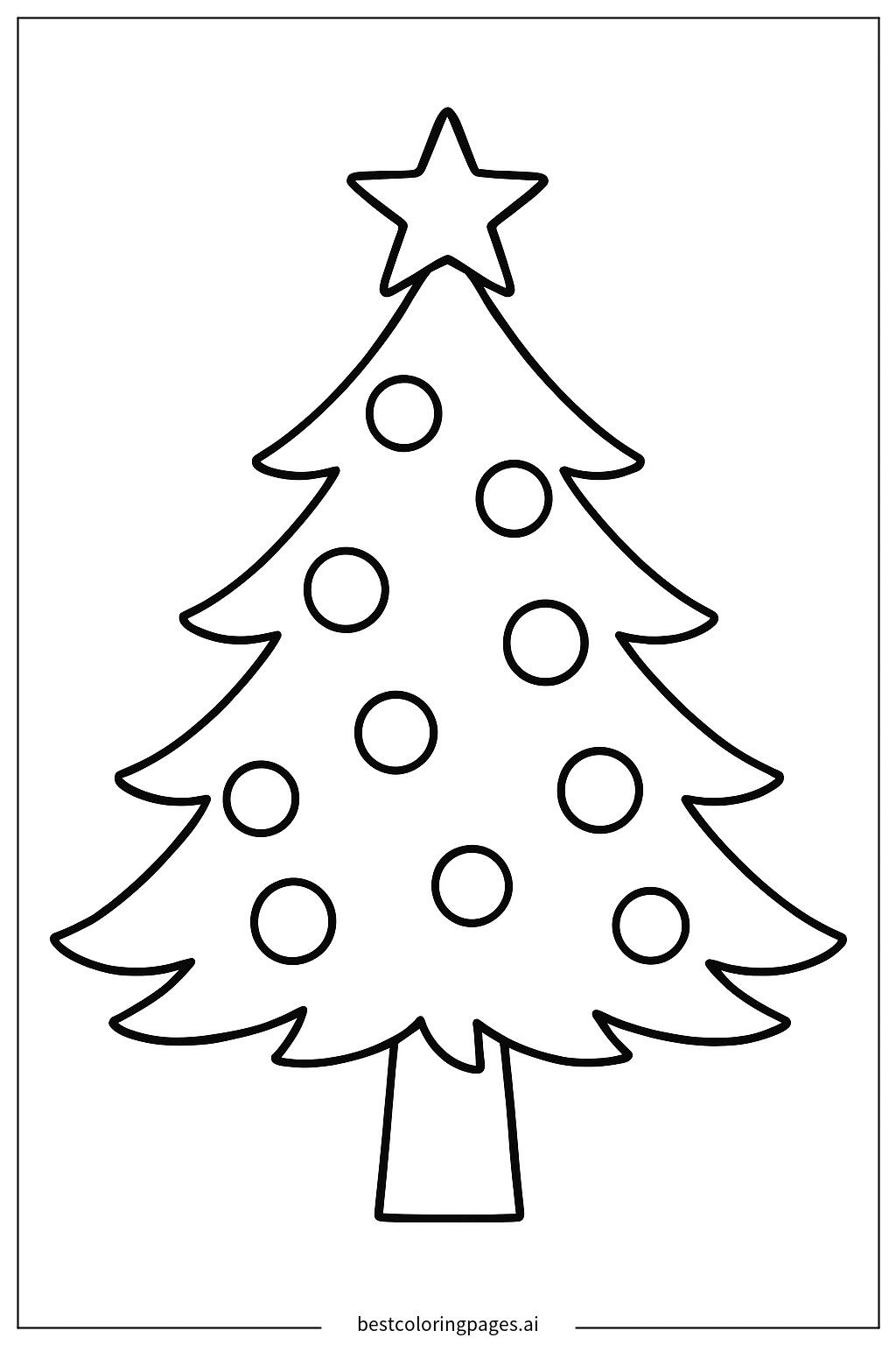 Christmas tree with ornaments