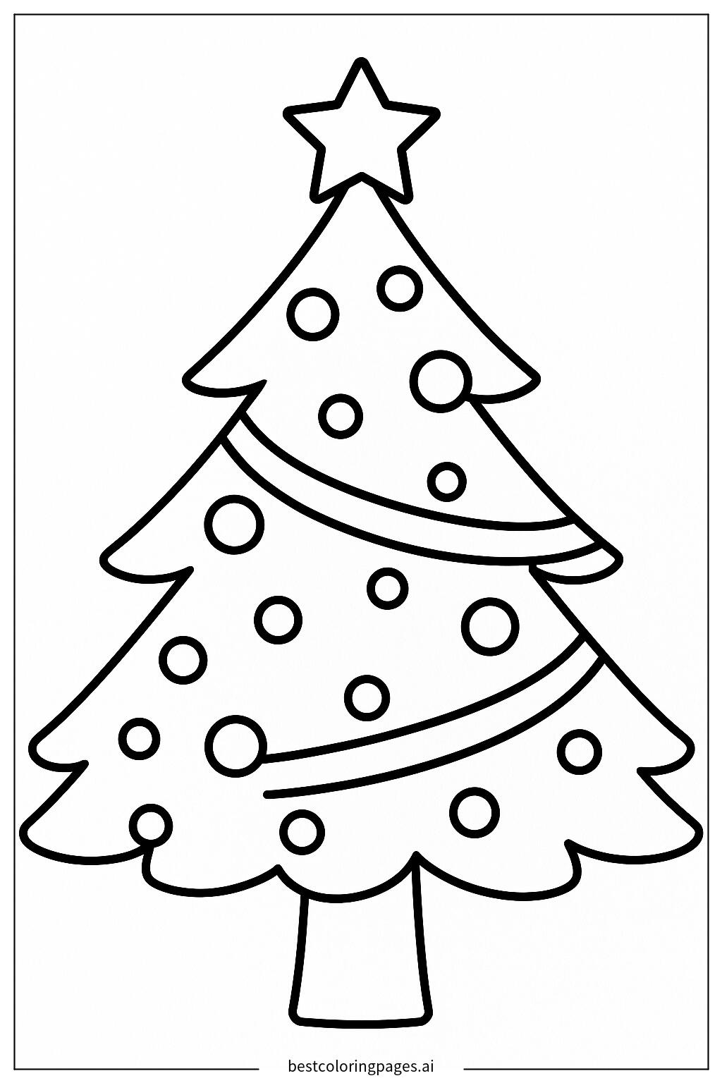 Christmas tree with star