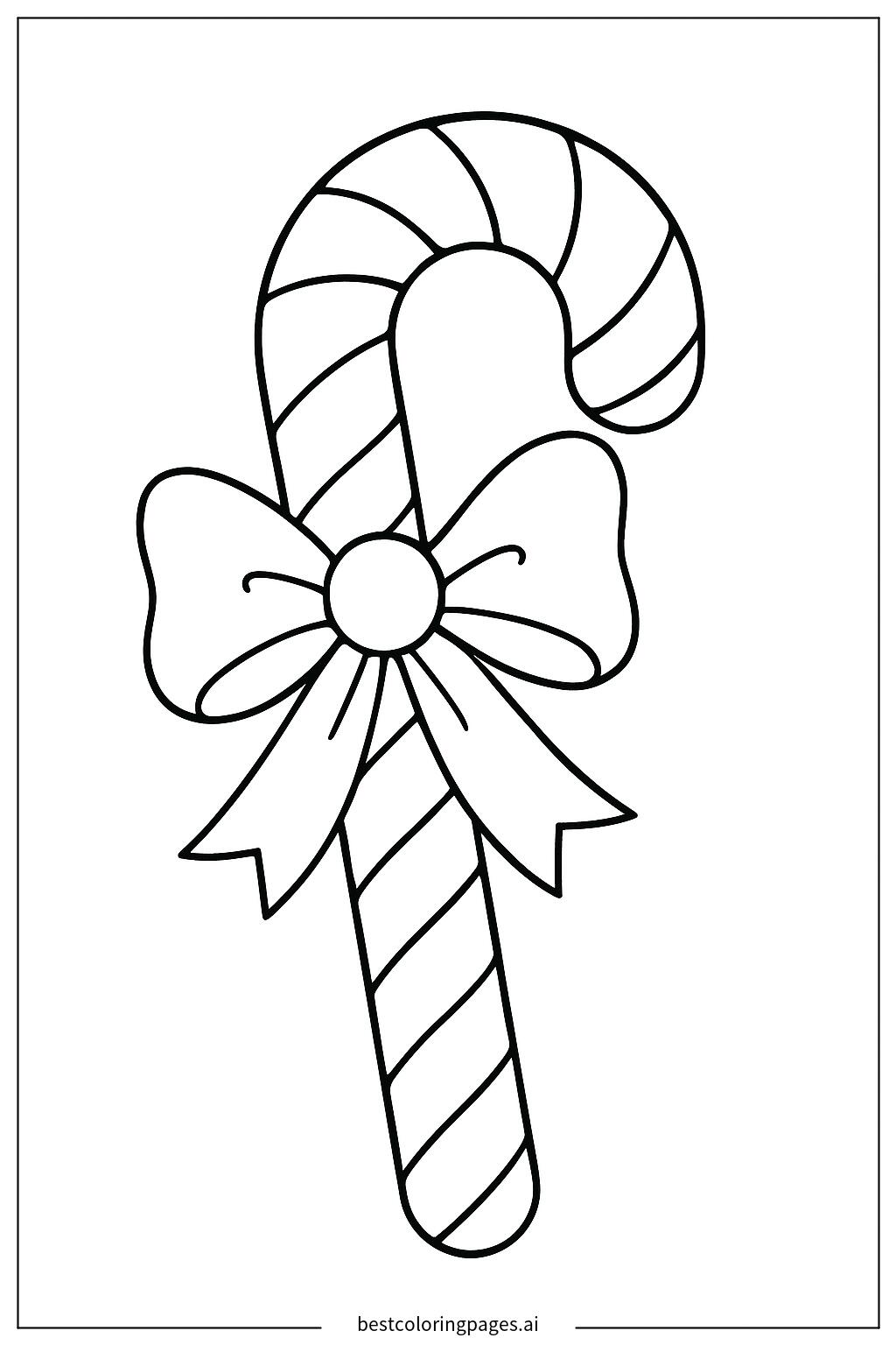 Decorative candy cane