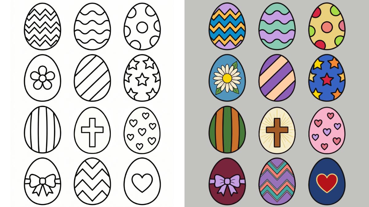 Trang Tô Màu Trứng Phục Sinh