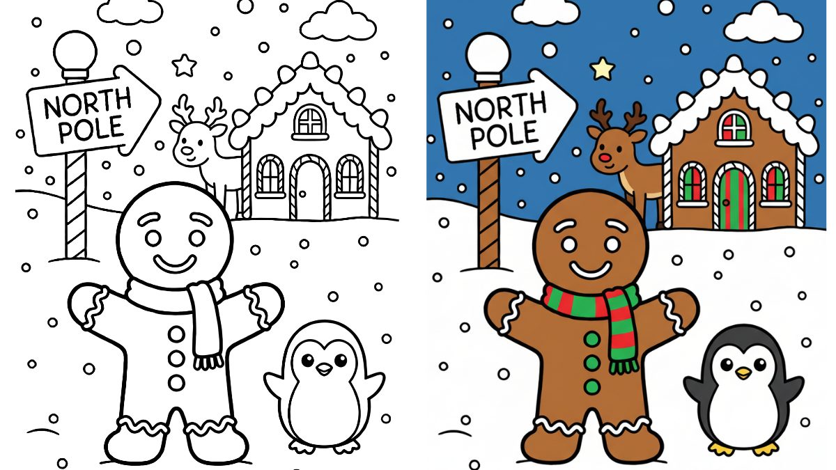 Trang Tô Màu Người Bánh Gừng