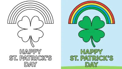 Trang Tô Màu Ngày Thánh Patrick Vui Vẻ