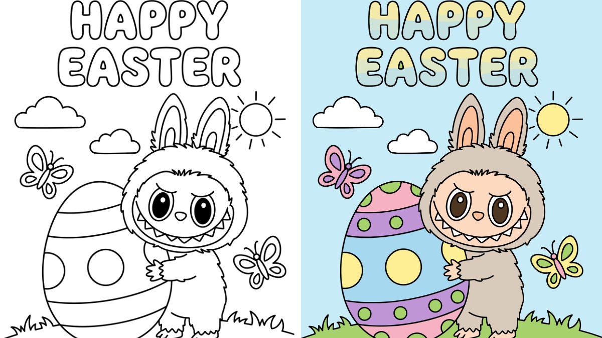 Trang Tô Màu Labubu Lễ Phục Sinh