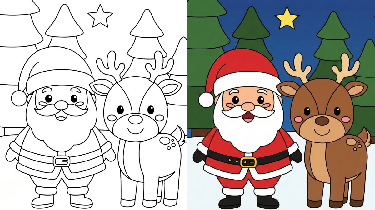 Trang Tô Màu Ông Già Noel