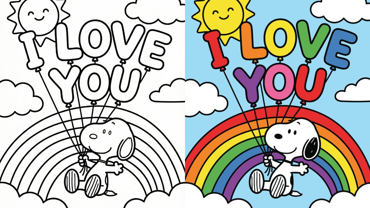 Trang Tô Màu Ngày Valentine của Snoopy