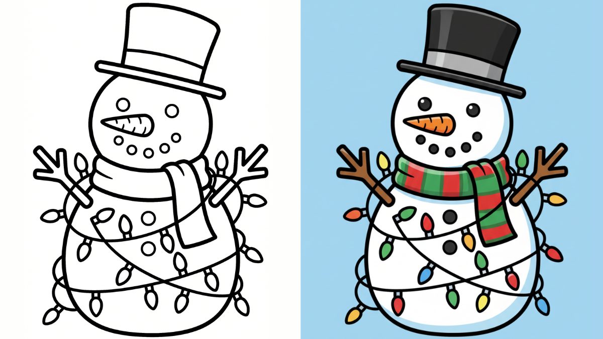 Trang Tô Màu Người Tuyết