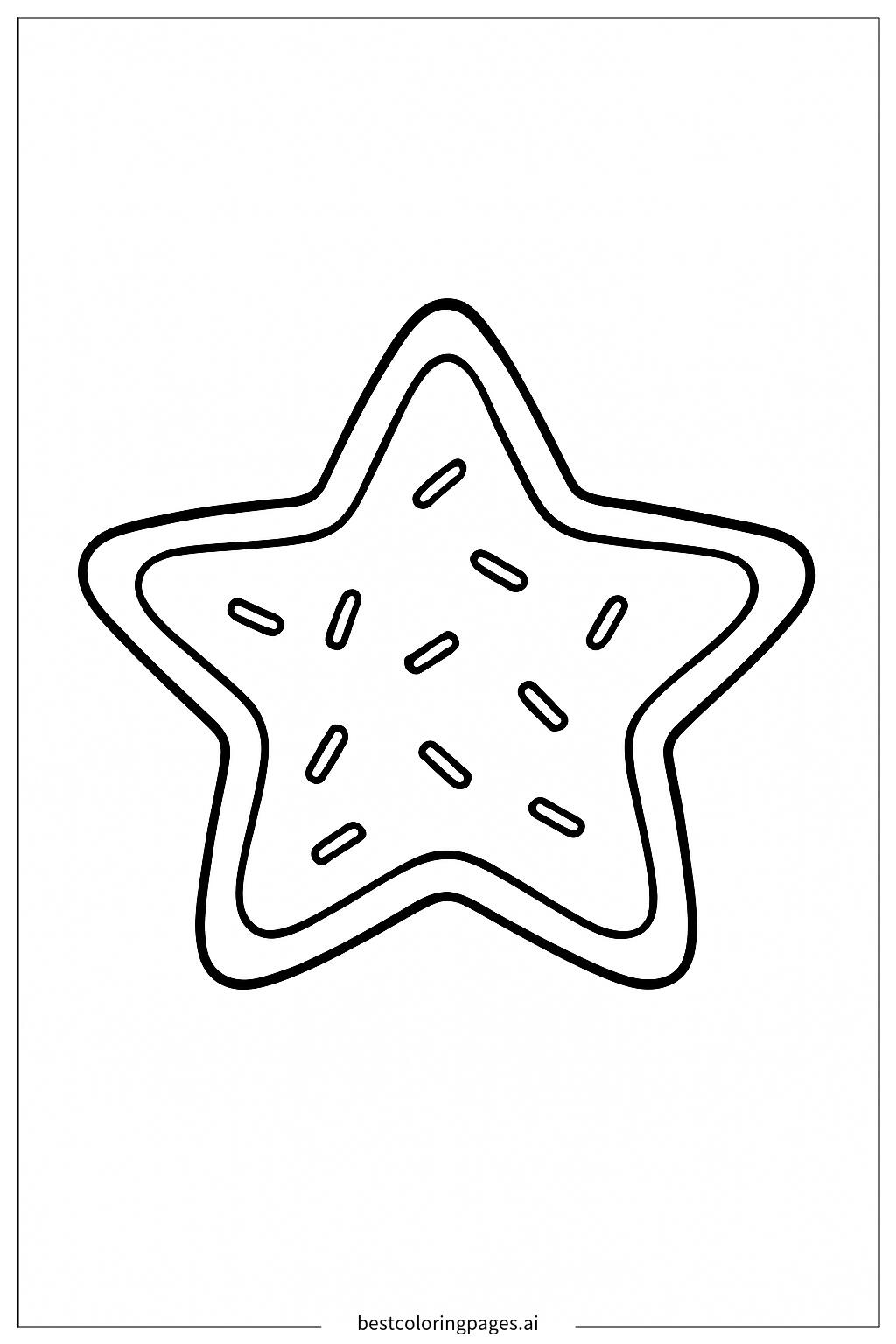 Star shaped cookie
