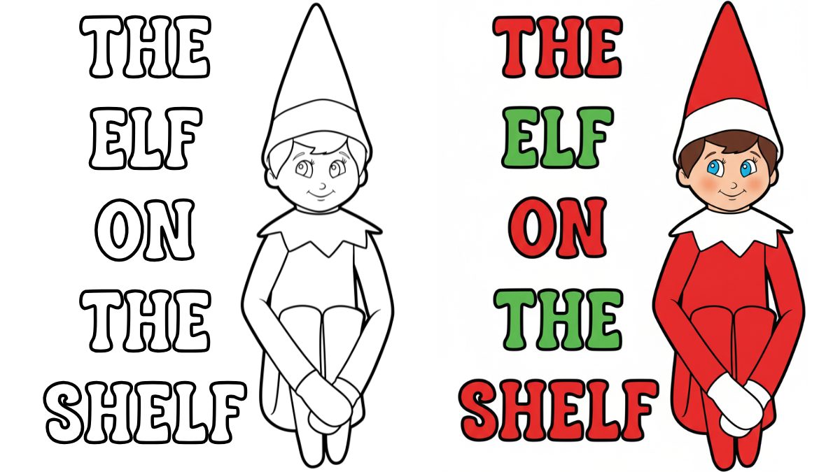 Trang Tô Màu Chú Lùn Trên Kệ Giáng Sinh