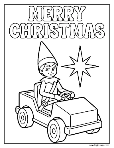 Trang Tô Màu Chú Lùn Trên Kệ Lái Xe Hơi Đồ Chơi