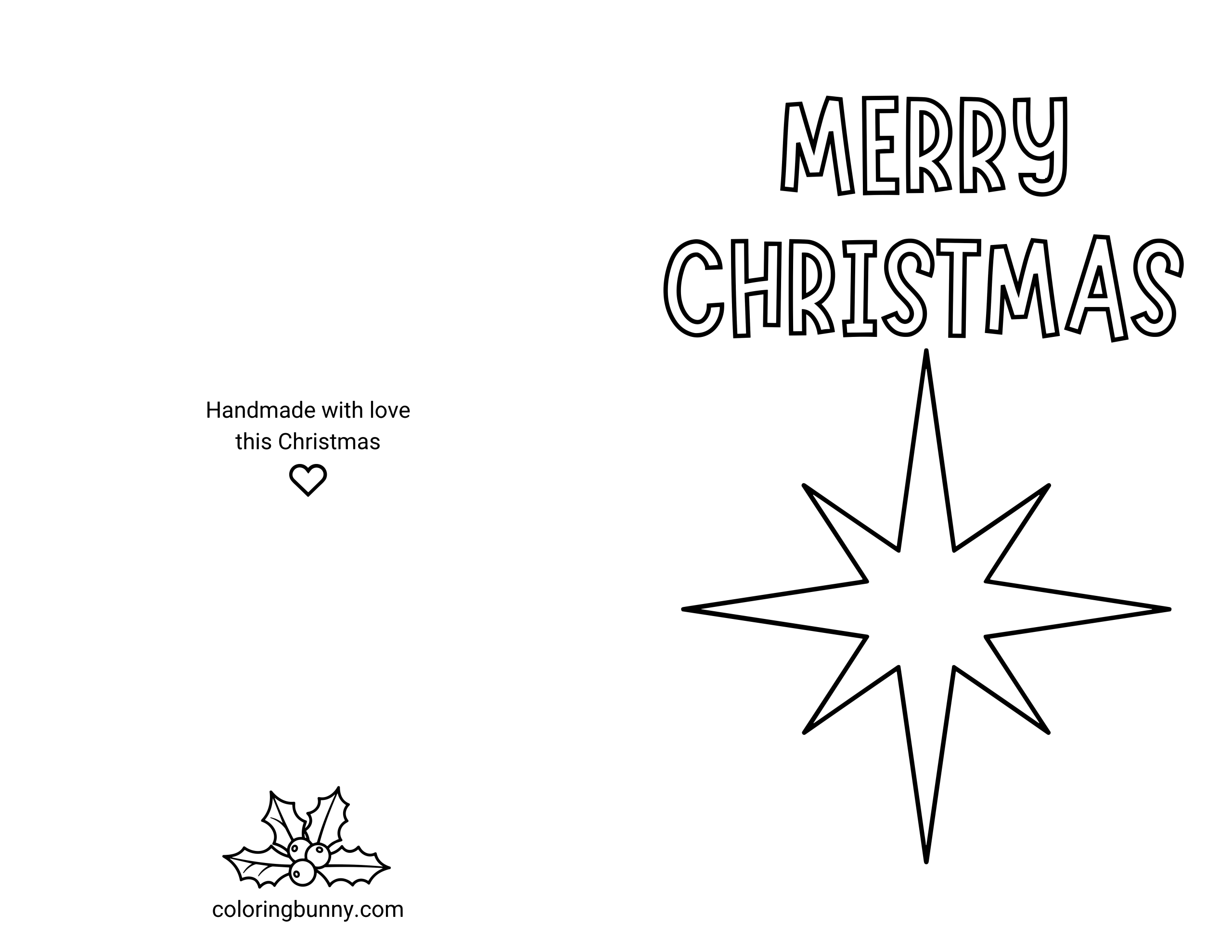 Trang Tô Màu Thiệp Giáng Sinh Ngôi Sao Bê-lem