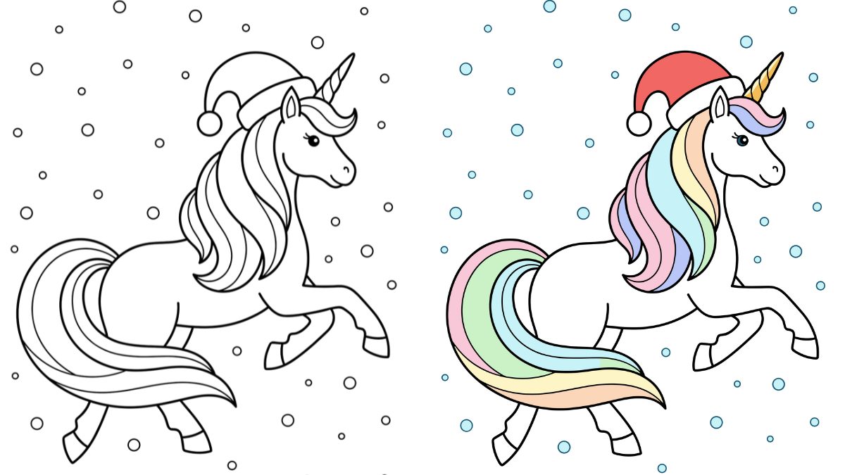 Trang Tô Màu Giáng Sinh Kỳ Lân