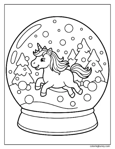 Kỳ Lân Trong Cầu Tuyết Giáng Sinh