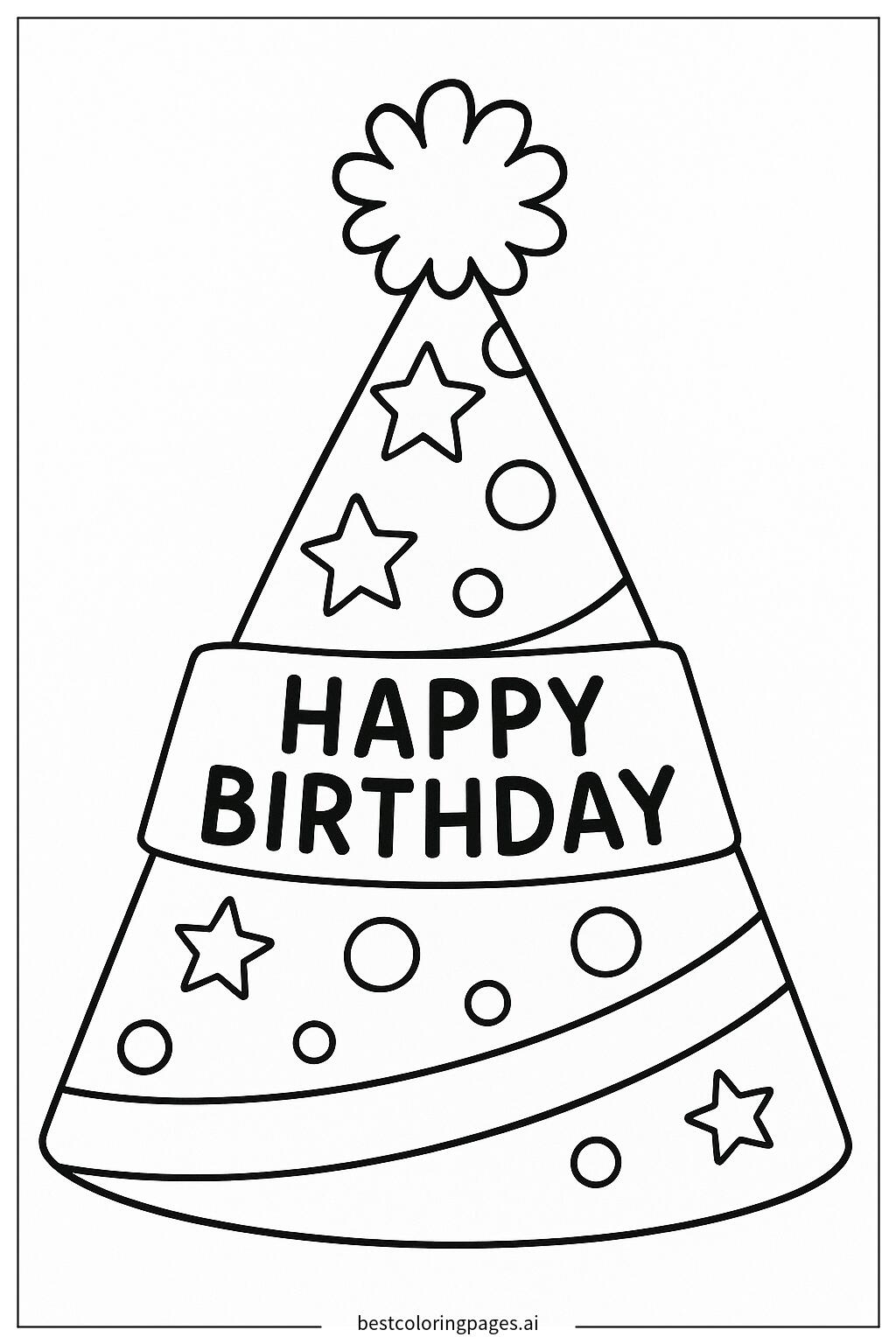 Birthday hat design