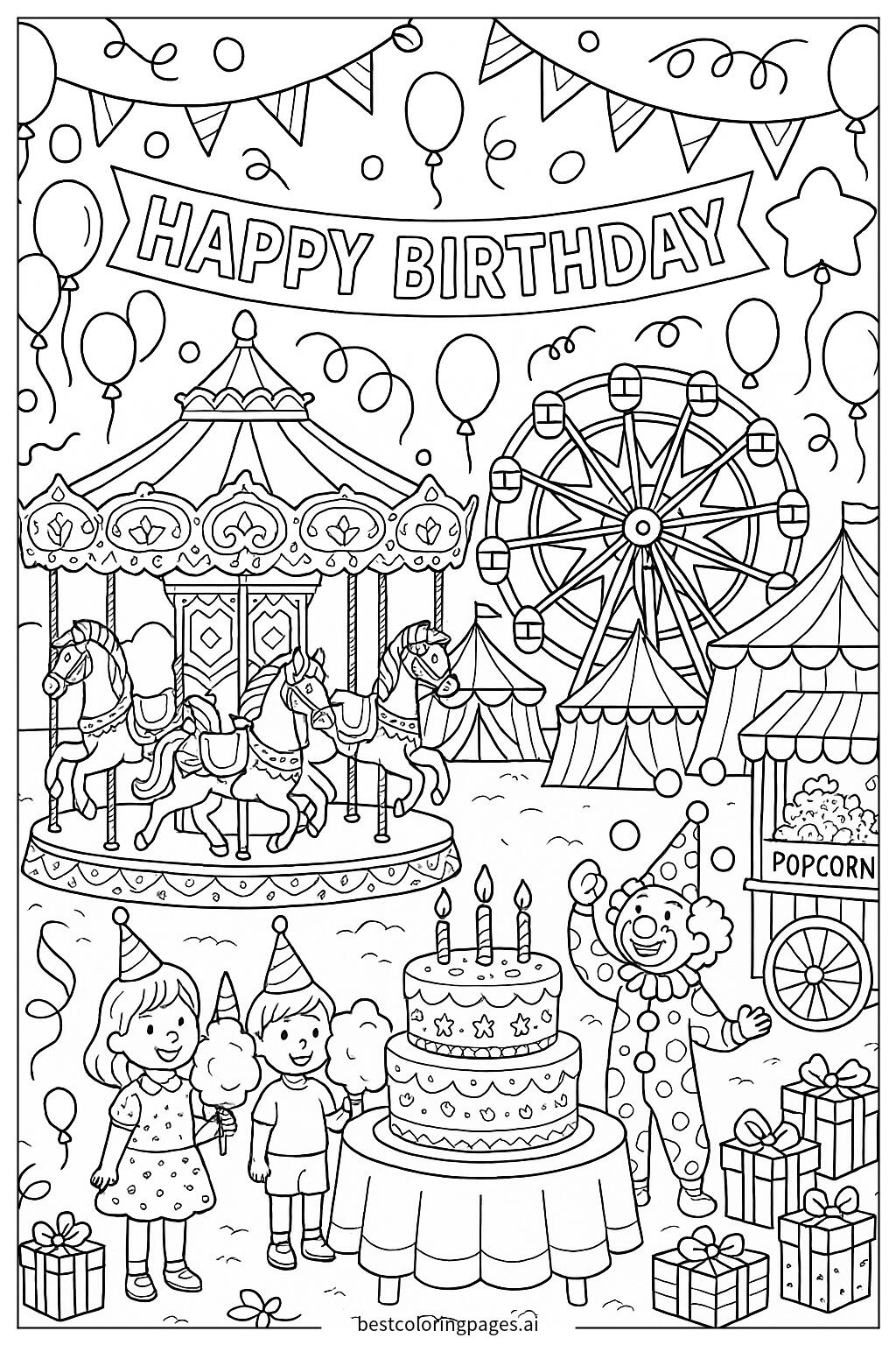 Carnival themed birthday celebration