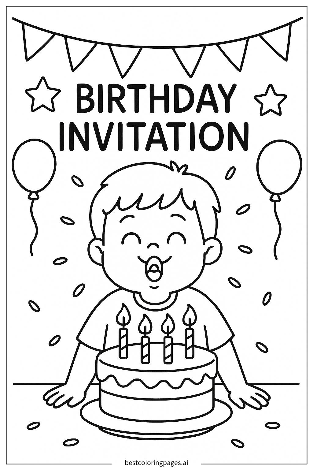 Child blowing out birthday candles