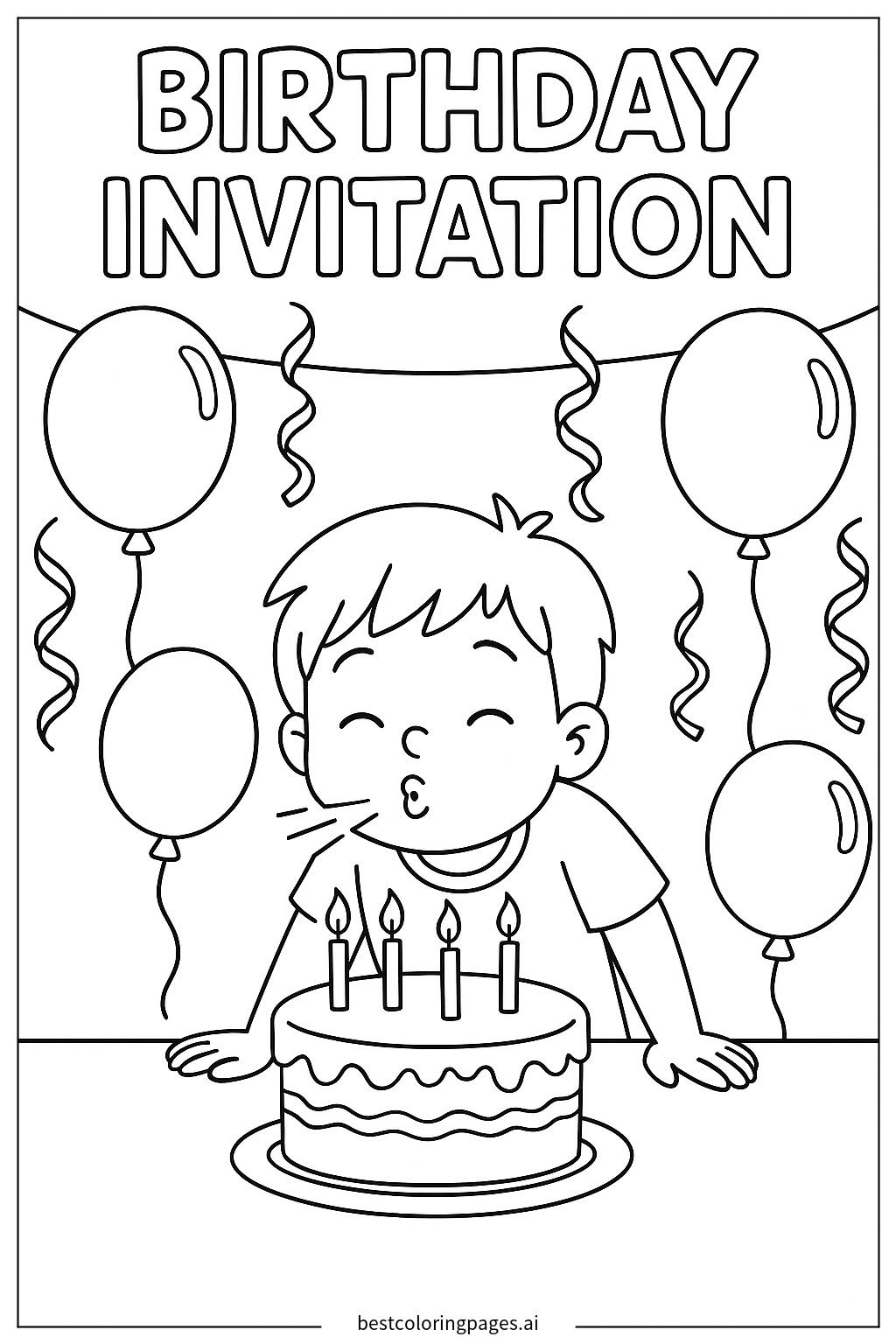 Children blowing out birthday candles