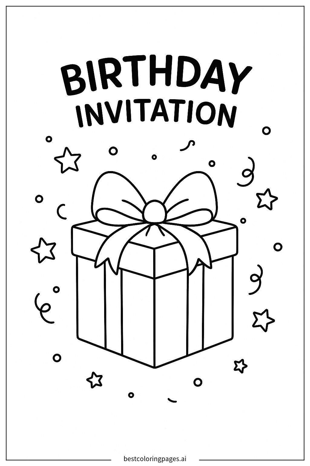 Confetti and star decorations