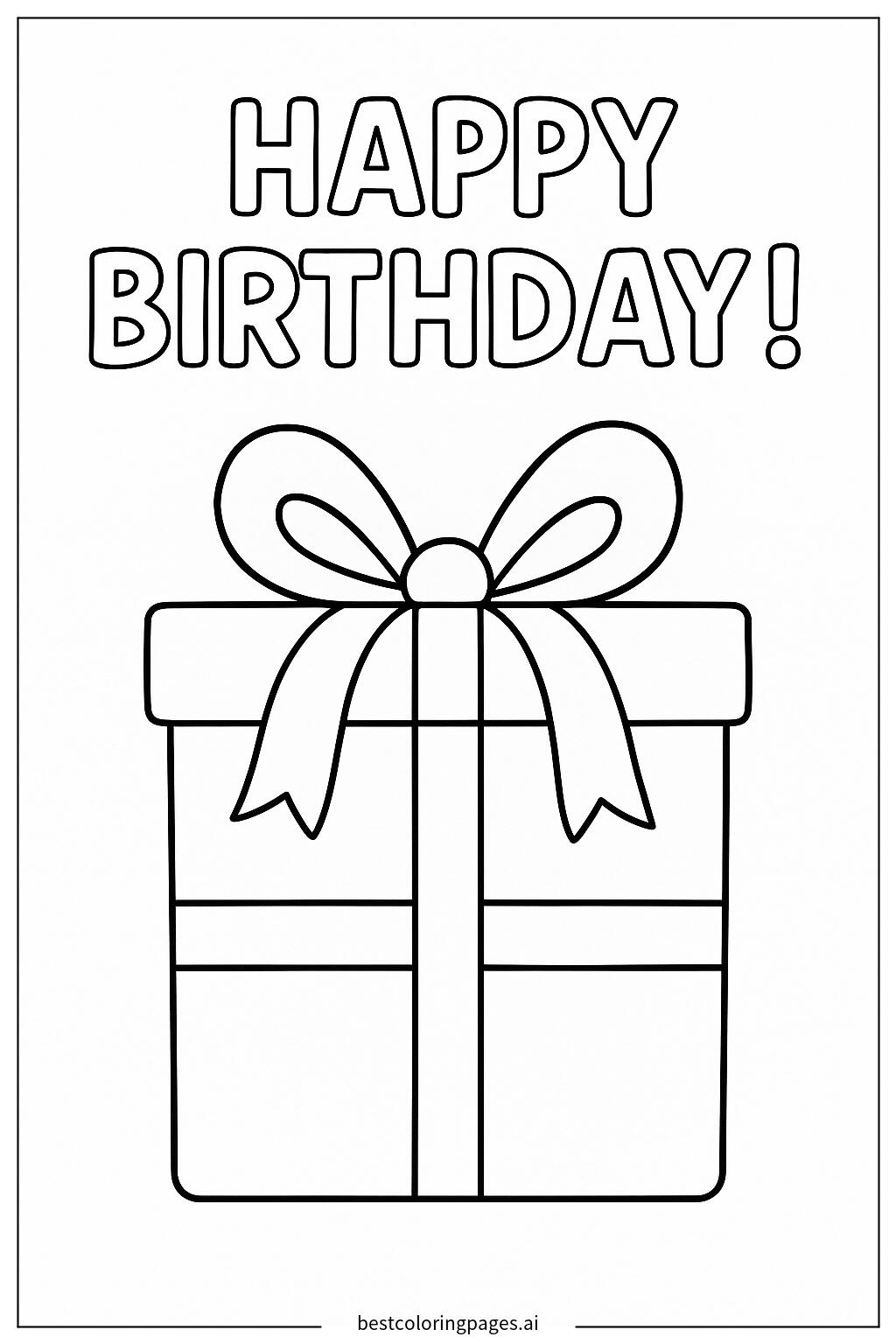 Gift box with a bow