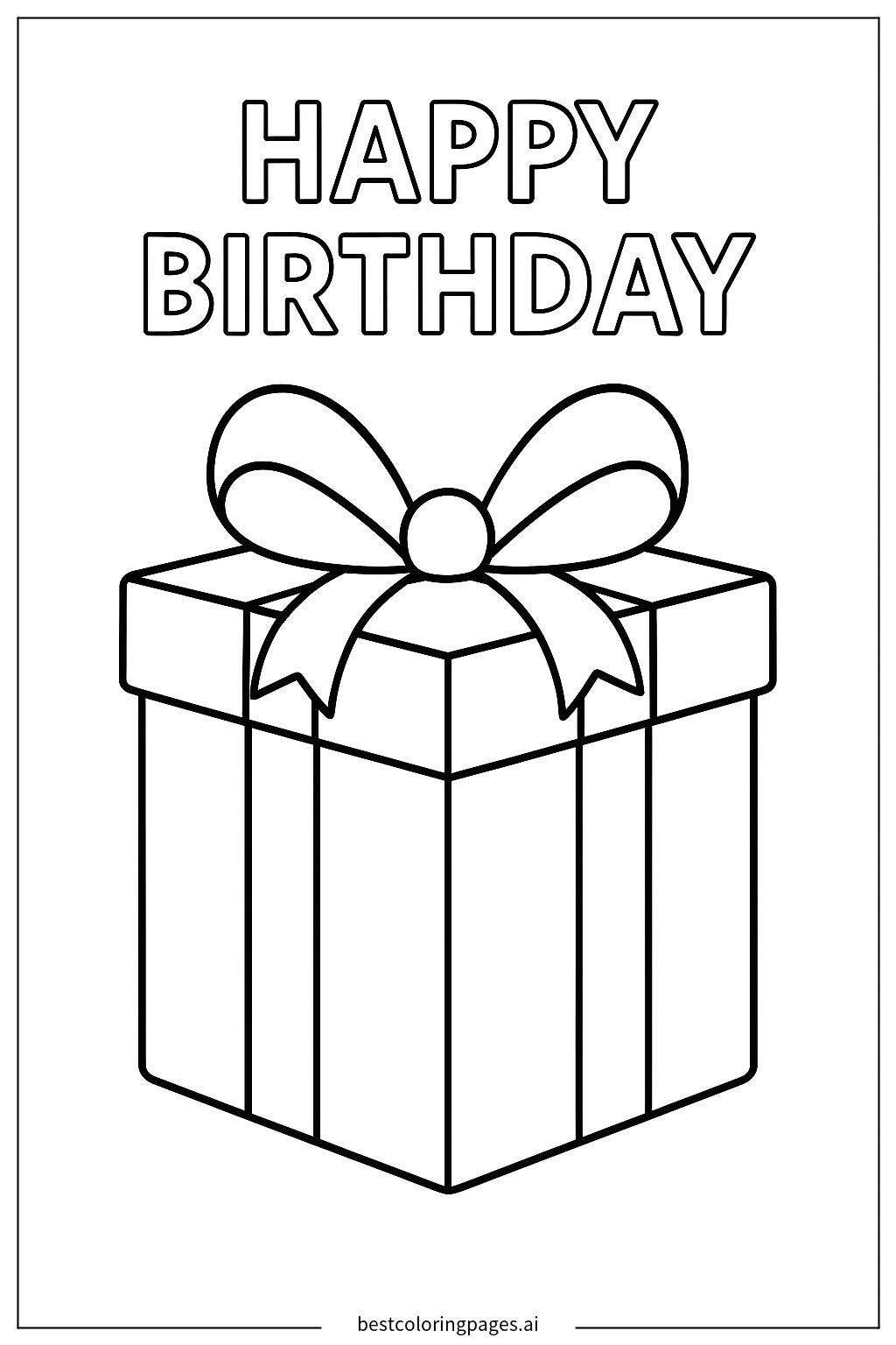 Gift box with ribbon