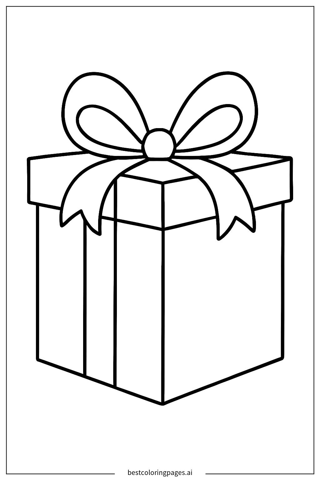 Gift box with ribbons