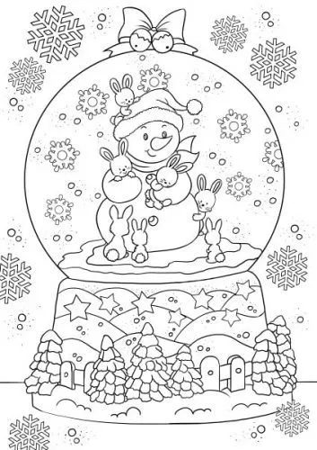 người tuyết trong quả cầu