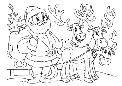 ông già noel và tuần lộc