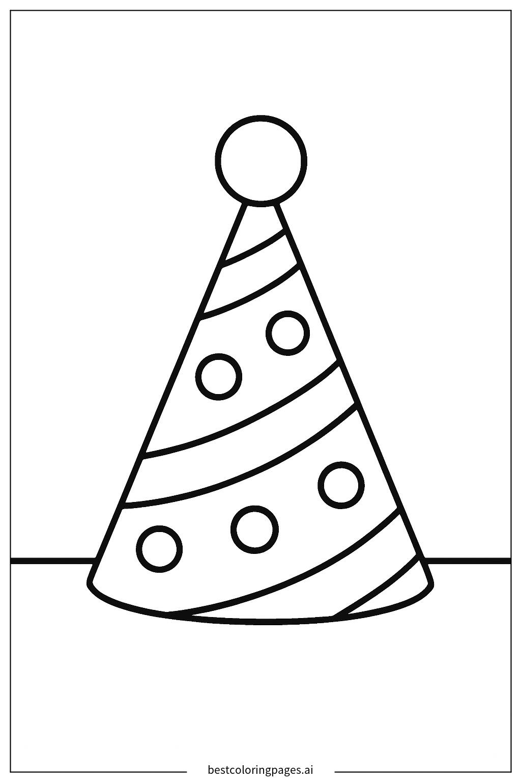 Party hat on a table